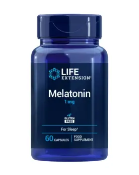 LifeExtension Melatonin, 1 mg, 60 kaps.