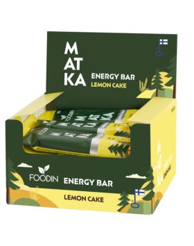 12 kpl Foodin MATKA Energy Bar, 50&nbsp;g, Lemon Cake