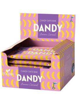 18 kpl Foodin Dandy Candy Date Bar, 35&nbsp;g, Banana Caramel