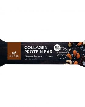 FOODIN Collagen Protein Bar, 50&nbsp;g, Almond Sea Salt