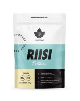 Puhdistamo Athletics Riisiproteiini 600 g, Vanilja