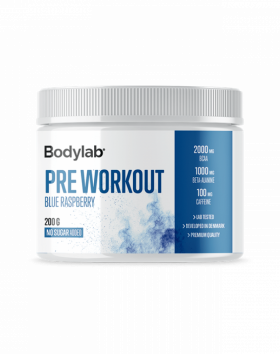 Bodylab Pre-Workout, 200 g, Blue Raspberry