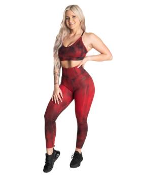 Better Bodies High Waist Leggings, Chili Red Grunge