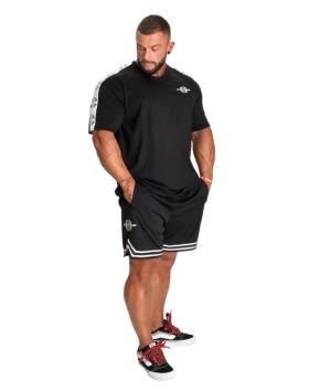 Better Bodies Basketball Shorts 6", Black/White