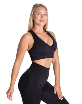 Better Bodies Wrap Seamless Bra, Black