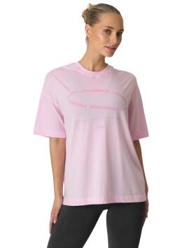 ICIW Essence Oversized T-shirt Print, Bubblegum Pink