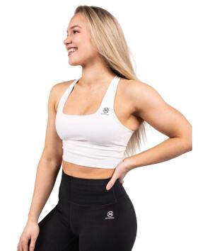 M-Sportswear Outlet Longline Sports Bra, White