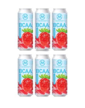 M-Nutrition BCAA-valmisjuoma, Wild Strawberry 6-pack