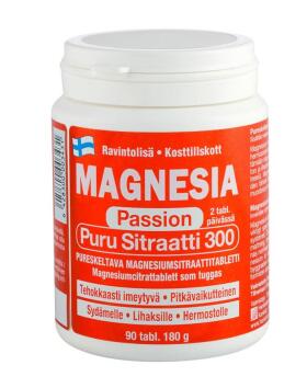 Magnesia Passion Puru Sitraatti 300, 90 tabl.