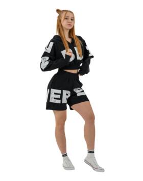 NEBBIA 624 Cotton Gym Shorts 6" Muscle Mommy, Black