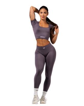 NEBBIA Push-Up Leggings with Shaping Lines Flow Seamless 497, Dark Grey