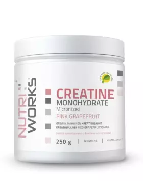 Nutri Works Creatine Monohydrate, 250&nbsp;g, Pink Grapefruit