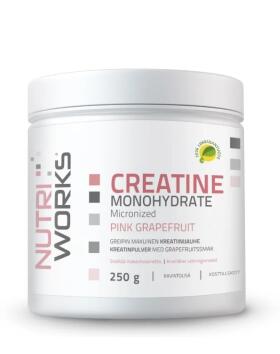 Nutri Works Creatine Monohydrate, 250&nbsp;g, Pink Grapefruit