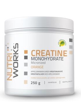 Nutri Works Creatine Monohydrate, 250&nbsp;g, Orange