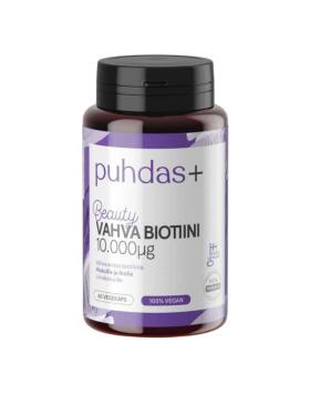 Puhdas+ Beauty Vahva Biotiini 10000 mcg, 60 kaps.