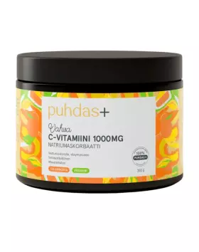 Puhdas+ C-vitamiini 1000 mg, 200&nbsp;g