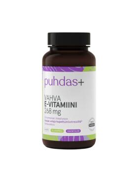Puhdas+ Vahva E-vitamiini 268 mg, 60 kaps.