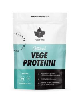 Puhdistamo Athletics Optimal Vege Proteiini, 600&nbsp;g, Maustamaton