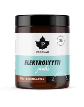 Puhdistamo Elektrolyyttijauhe, 120&nbsp;g, Sitruuna-Cola