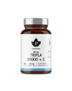 Puhdistamo Tripla Sinkki + C, 25 mg