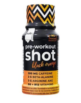 Puls Pre-Workout Shot, 60 ml, Black Orange (3/25)