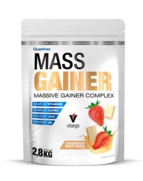 Quamtrax Mass Gainer, 2,8 kg, Strawberry White Chocolate