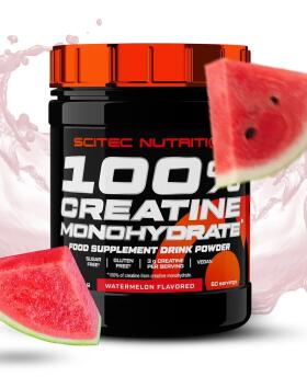SCITEC 100 % Creatine Monohydrate, Flavoured, 300&nbsp;g, Watermelon