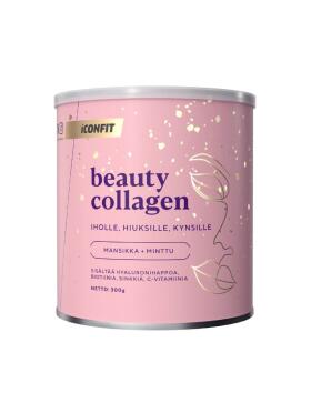 ICONFIT Beauty Collagen, 300&nbsp;g, Mansikka-Minttu